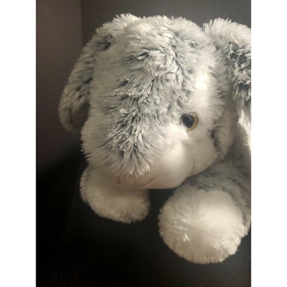 Realistic 18 in Grey and White Rabbit Plush - Picture 2 of 5